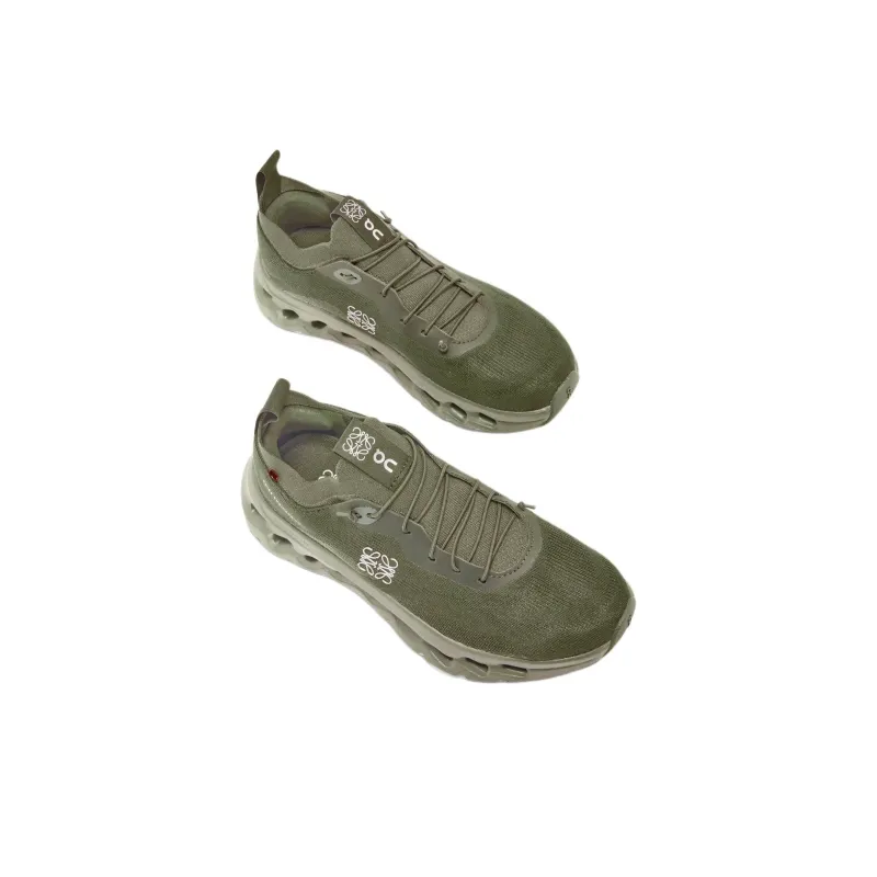 On x LOEWE CLOUDTILT Low Top Casual Shoes Women's Army Green-3