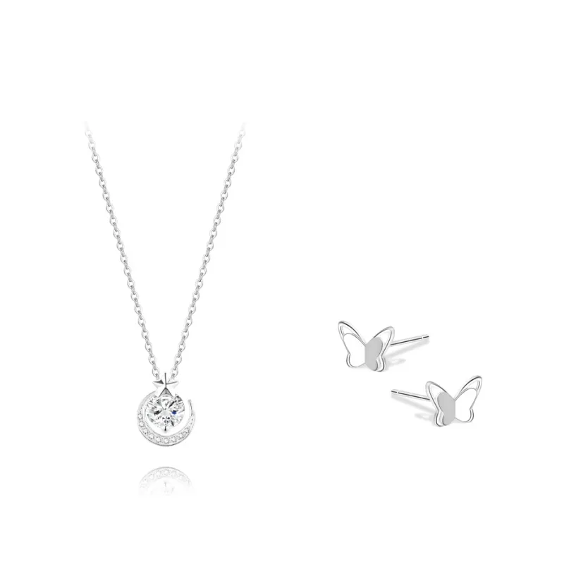 KUMET Sterling Silver Necklaces Women's Anniversary Birthday Gift-0