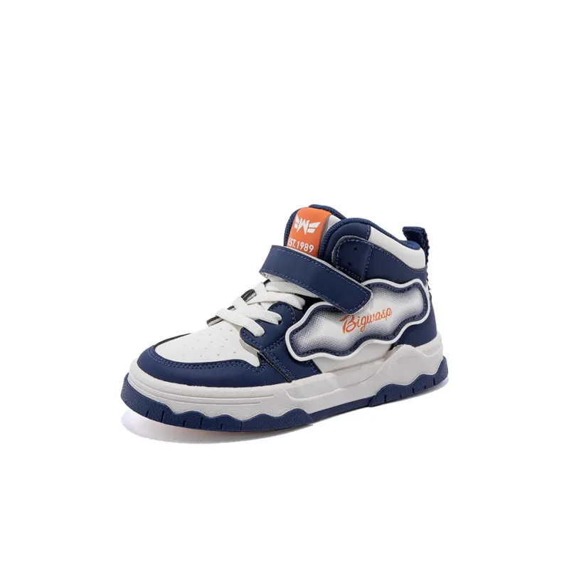 BIG WASP Slip Resistant Anti Kick Cushioning Wear Resistant Mid Top Kids' Skateboarding Shoes Kids'-2