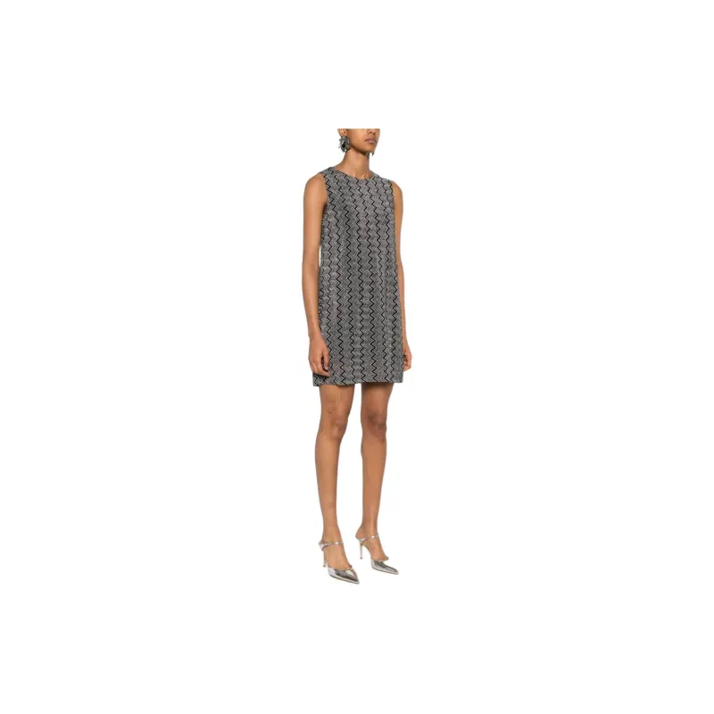 MISSONI Sleeveless Zig zag Mini Dress-3