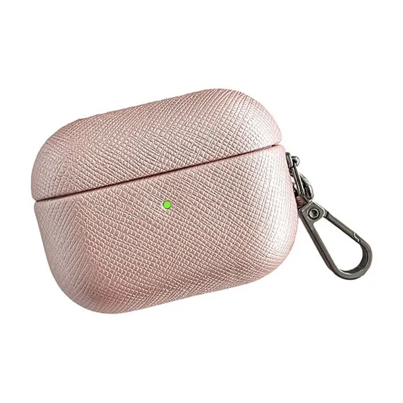 Compatibility AirPods 3/1/2/Pro 2 PC Niche Cross Leather Texture Minimalist Style Fully Enclosed Headphone Cases-20