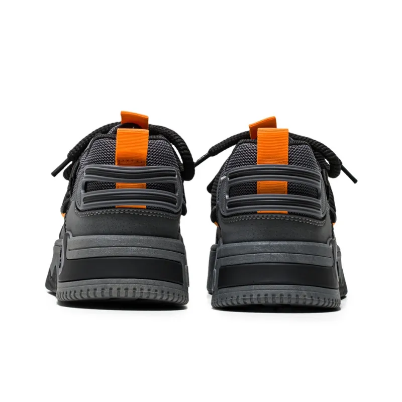Warrior Coverage Abrasion Resistant Lightweight Slip Resistant Low Top Skateboard Shoes Men's Dark Gray-3