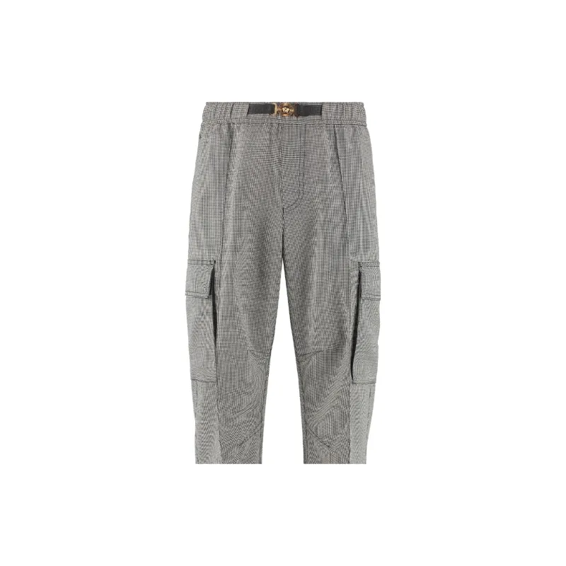VERSACE FW22 Knitted Sports Pants Men's Gray-3