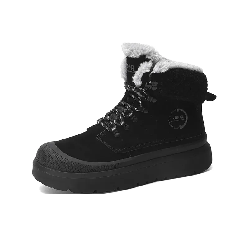 Jeep JEEP Warm Wear-Resistant Slip-Resistant Height Increasing Short Snow Boots Unisex-5