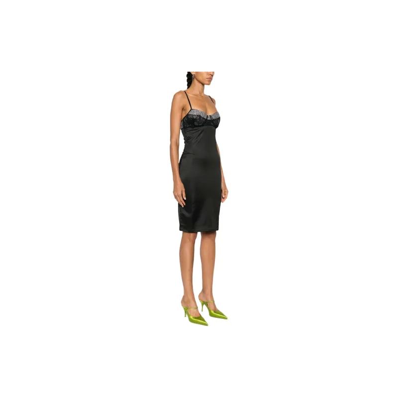 Oséree Embellished Satin Tube Dress-3
