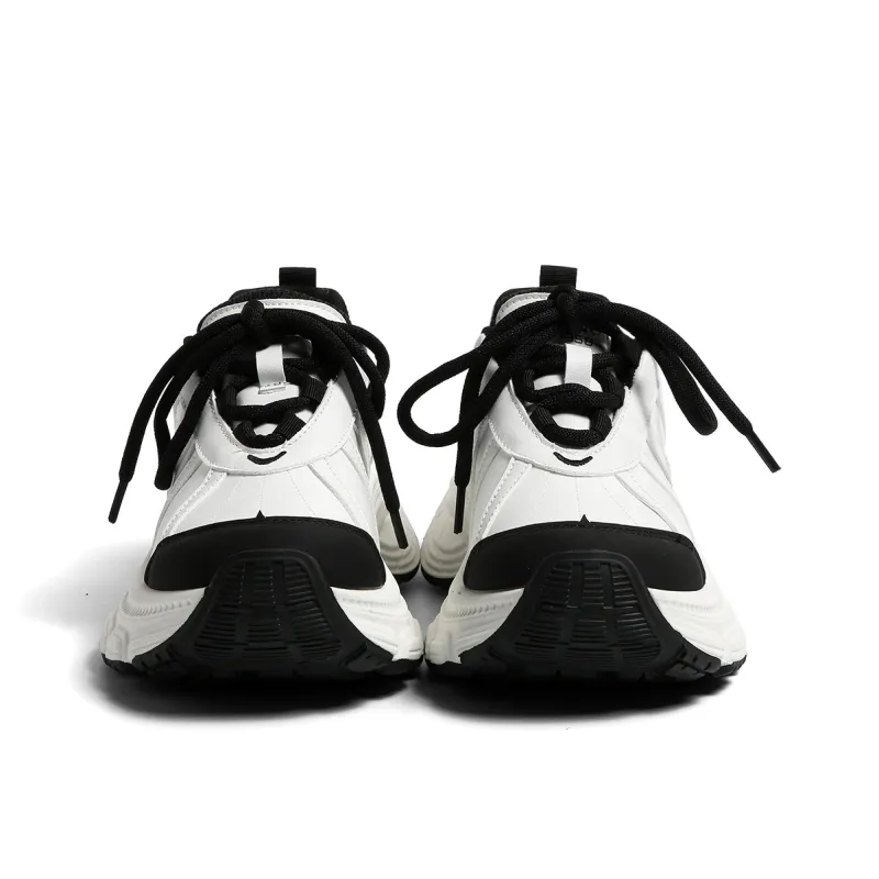 HUANQIU Cushioning, Slip Resistant, And Abrasion Resistant Low Top Chunky Sneakers Women's-4