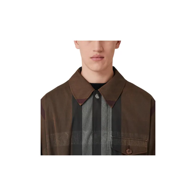 Burberry Check Drawstring Waist Field Jacket-1