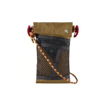 KLATTERMUSEN PU Necklace Small Bag, Cell Phone Pouch, Crossbody Bag Mini Unisex Olive Green
