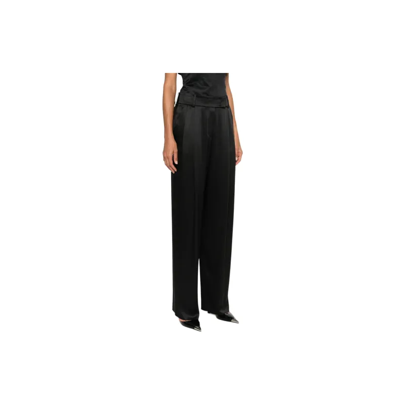 GIORGIO ARMANI Silk Tailored Trousers-3