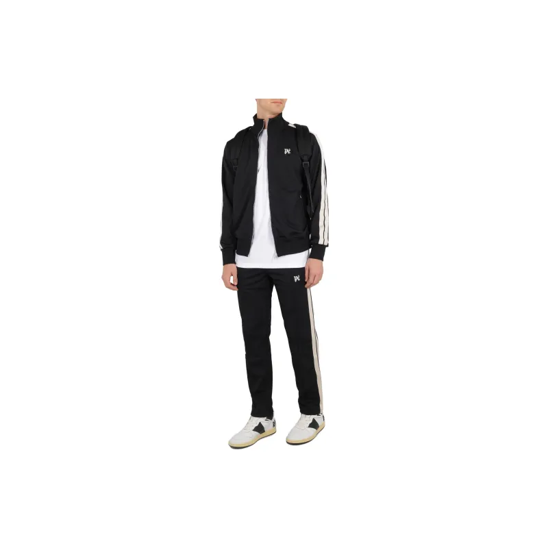 PALM ANGELS Pa Monogram Nylon Full Zip Sweatshirt-4