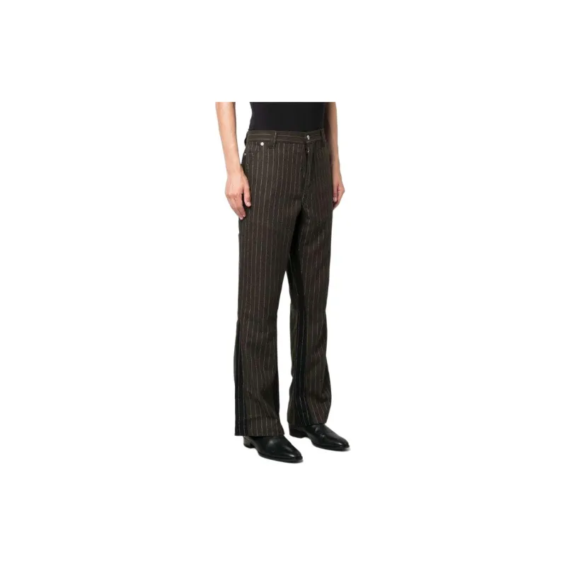 Gallery Dept. Pinstripe Flared Slim Cut Trousers-2