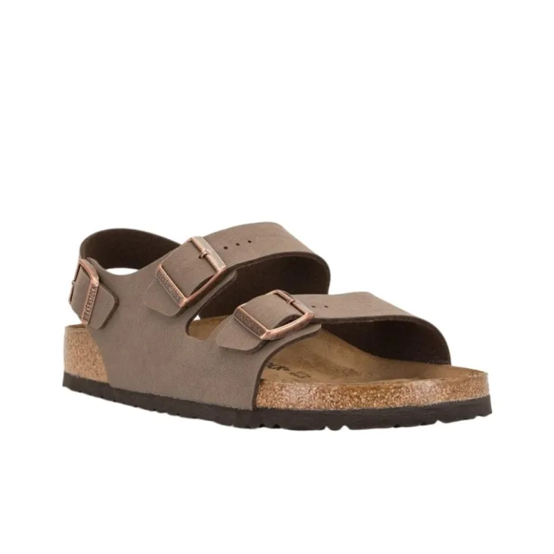Birkenstock Milano One Strap Sandals Unisex Light Brown Loose Fit-2