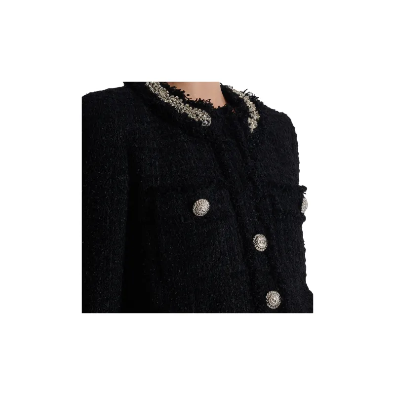 BALMAIN Embroidered Tweed Jacket-5