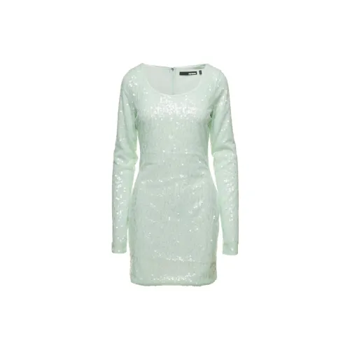 Rotate Sequins Long-Sleeved Mini Dress
