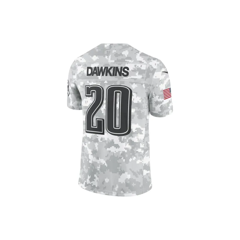 Nike Brian Dawkins Philadelphia Eagles Salute To Service Men's Nike Dri FIT Nfl Limited Jersey-1