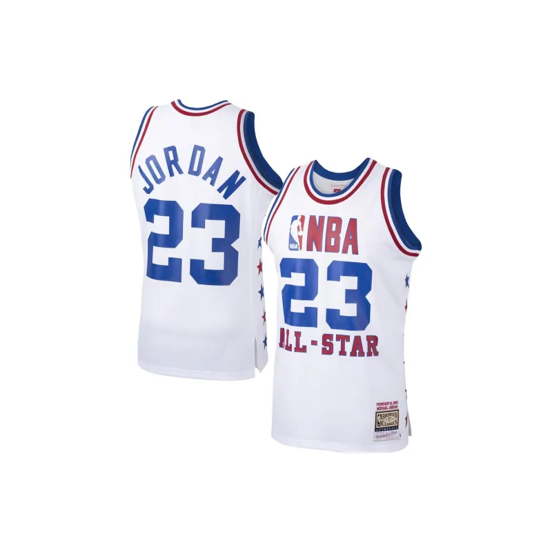 Mitchell & Ness x JORDAN BRAND Basketball Jerseys Unisex White-4