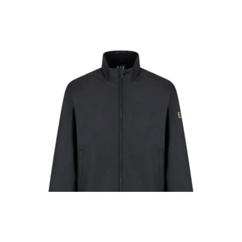EMPORIO ARMANI EA7 Core Identity Technical Fabric Jacket Jackets & Coats Men's Black-5