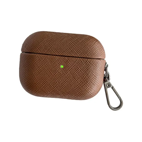 Compatibility AirPods 3/1/2/Pro 2 PC Niche Cross Leather Texture Minimalist Style Fully Enclosed Headphone Cases-72