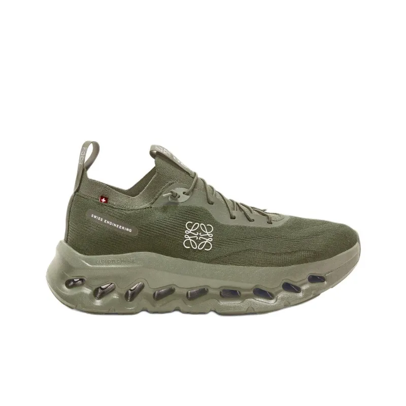 On x LOEWE CLOUDTILT Low Top Casual Shoes Women's Army Green-1