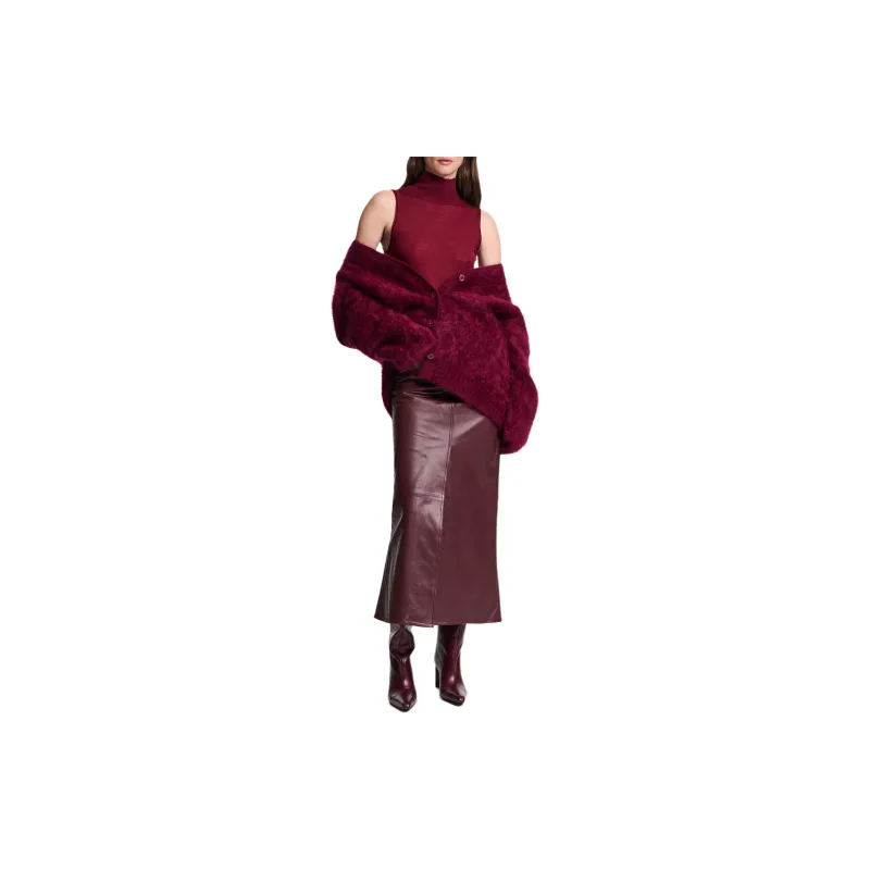 Dorothee Schumacher Fluffy Lxury V-Neck Cardigan-4