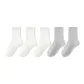 5 Pack (3 White+2 Light Gray)