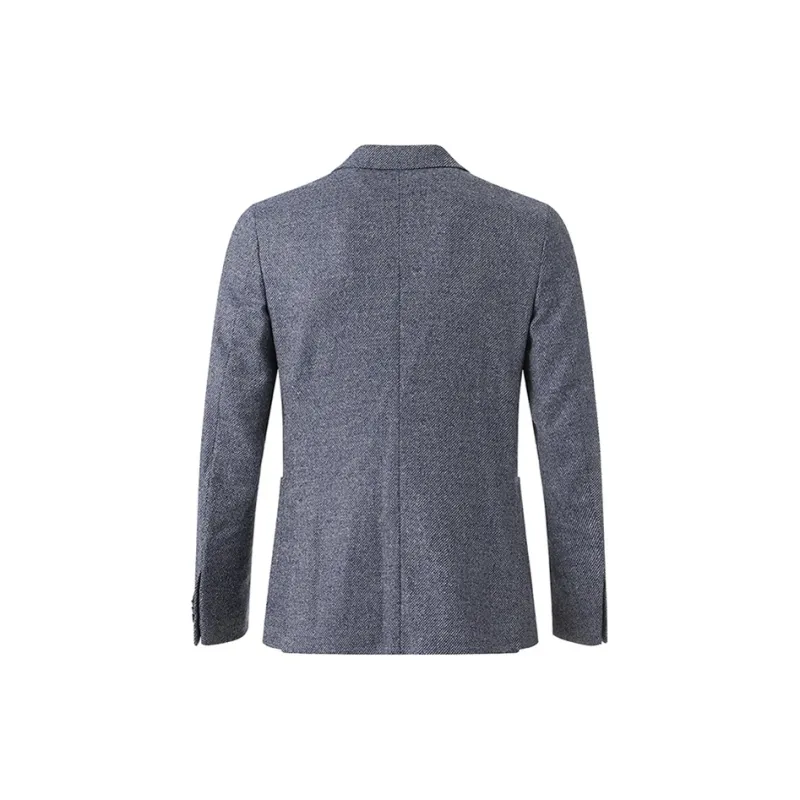 Zegna FW24 Business Suits Coats Men's Mixed Blue-1
