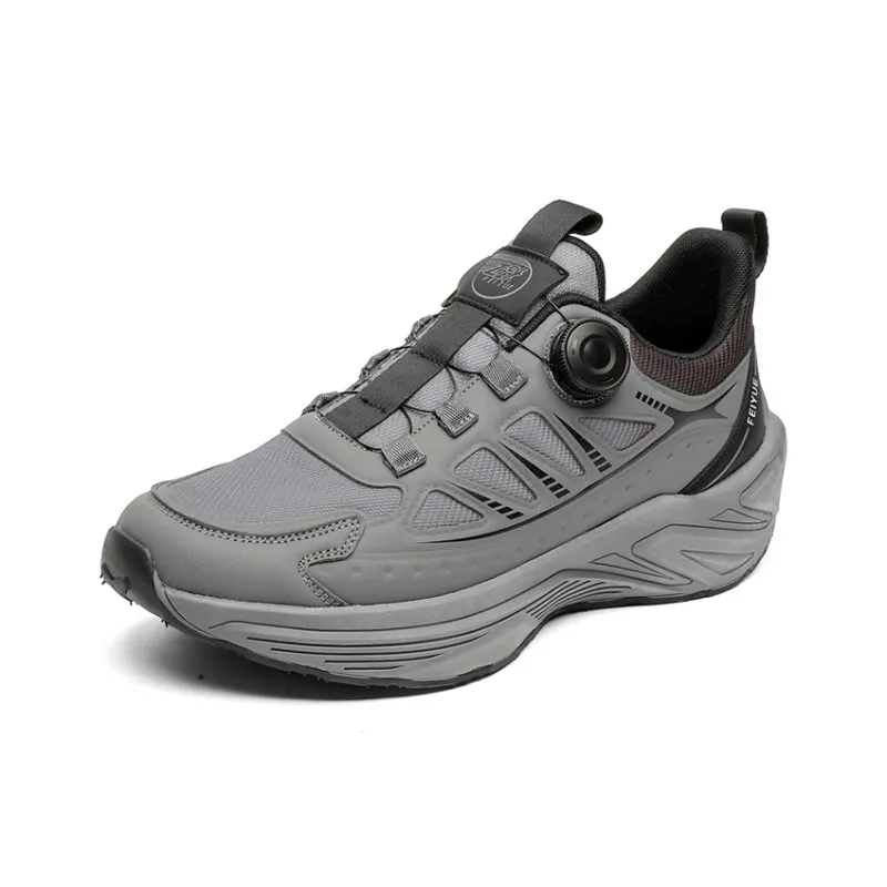 Feiyue Anti-Slip Wear-Resistant Low-Top Casual Running Shoes Men's Dark Gray-1