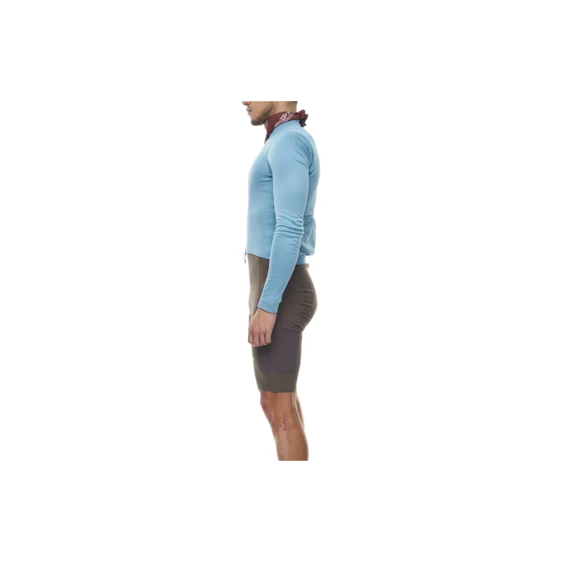 PAS NORMAL STUDIOS Escapism Wool LS Jersey Cycling Clothing Men's Sky Blue-5