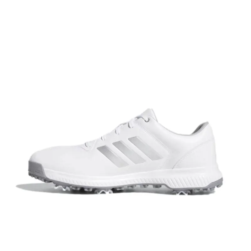 Adidas Traxion Anti-Slip Wear-Resistant Low-Top Golf Shoes Unisex White-0