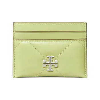 TORY BURCH Kira Cow Leather Card Holder Women's Fresh Pear