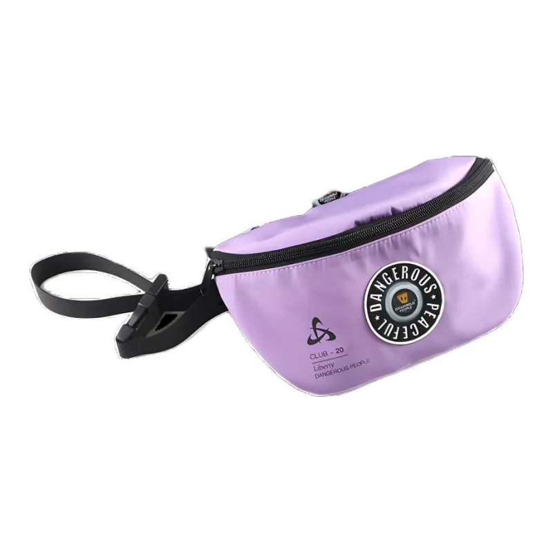 DANGEROUSPEOPLE Polyester Crossbody Bag, Fanny Pack Regular Unisex Purple-2