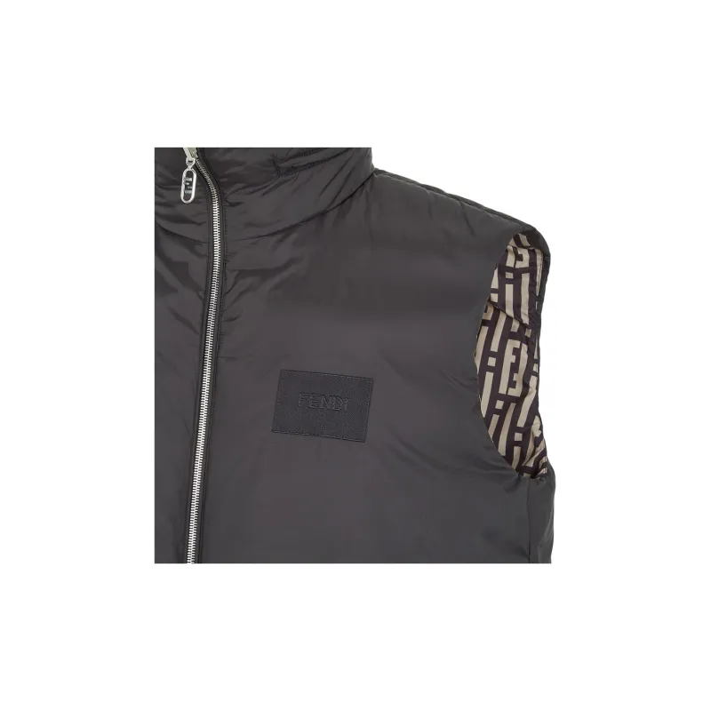 FENDI Ff Stripe Reversible Padded Gilet-5
