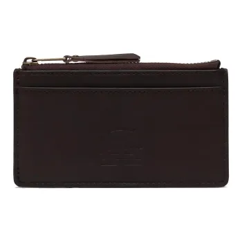 Herschel Leather Card Clip Wallets Card Holders Large Size Unisex Brown