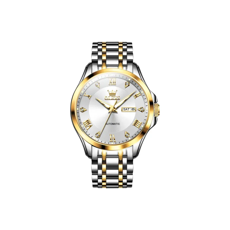 OLEVS Radiant Collection Mechanical Movement Watch Men's Watches White Dial-6