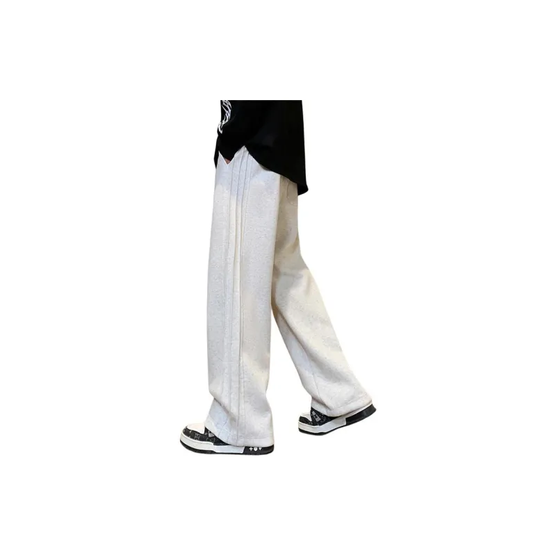 D&W Knitted Sports Pants Unisex Apricot-1