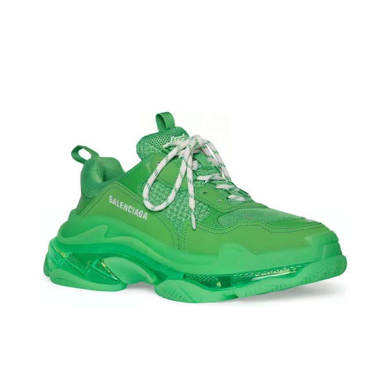 Balenciaga Triple S Clear Sole Bright Green-2