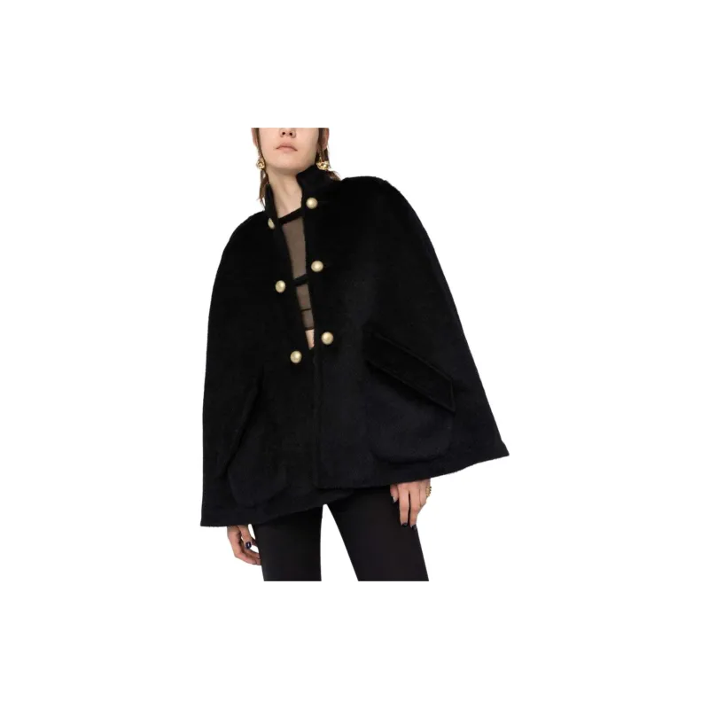 MOSCHINO Long-Sleeved Button-Up Coat-1