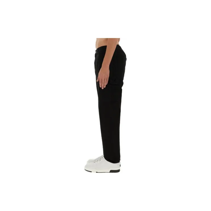 MOSCHINO Logo Patch Tapered Jeans-2