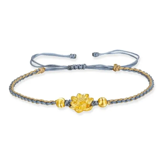 Old Qingyun Silver Building Gold Bracelet Unisex-0