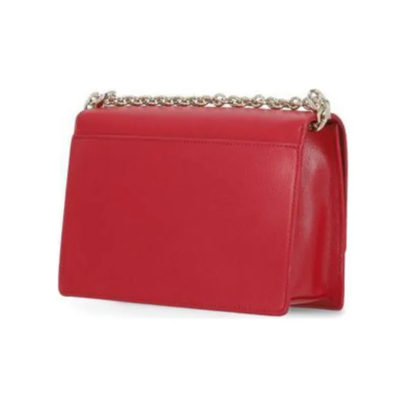 Furla 1927 Collection Leather Shoulder Bag, Crossbody Bag Trumpets Women's Venetian Red-4