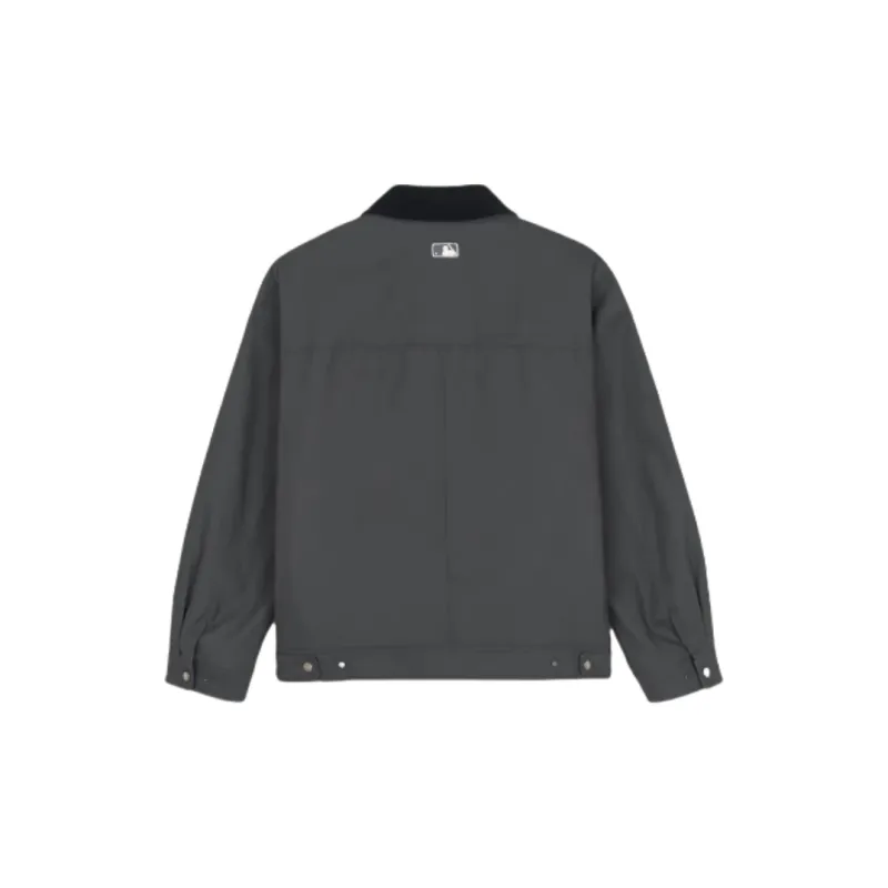 MLB x KARA Basic Boston Red Sox Jacket Unisex Dark Gray-1