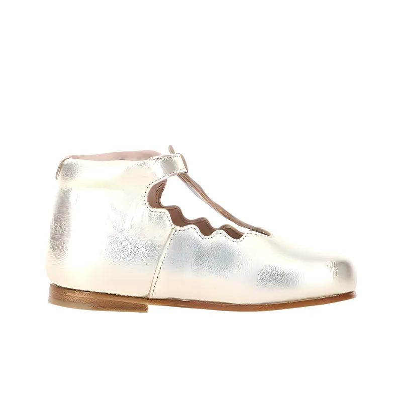 Chloe Flat Shoes Women's Silver-2
