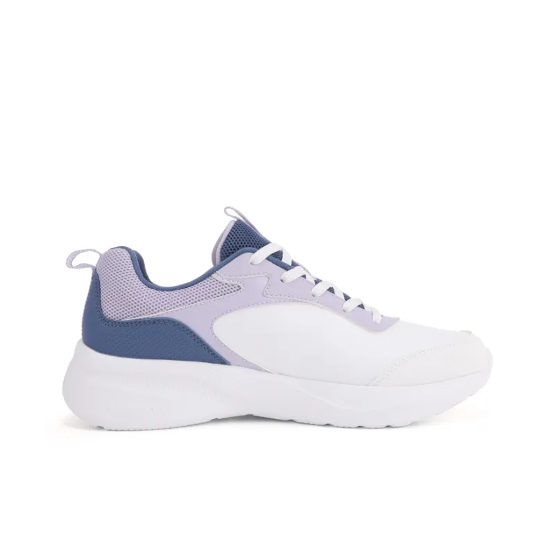 QIAODAN Cushioning Anti Slip And Wear Resistant Low Top Running Shoes Women's White Purple-1