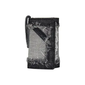 DIESEL Cotton Key Pouch Men's Black