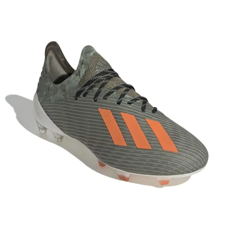 Adidas X 19.1 FG Firm Ground Anti Slip Wear Resistant Soccer Shoes Men's Green-2