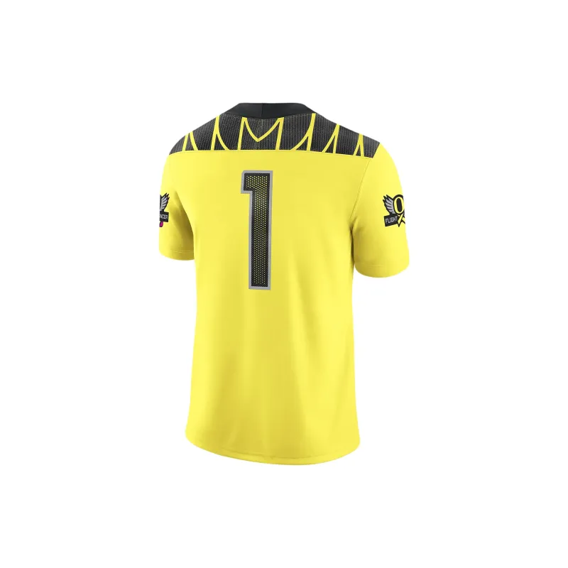 Nike Dri-Fit College Oregon Ducks T-Shirt Men's Yellow-1
