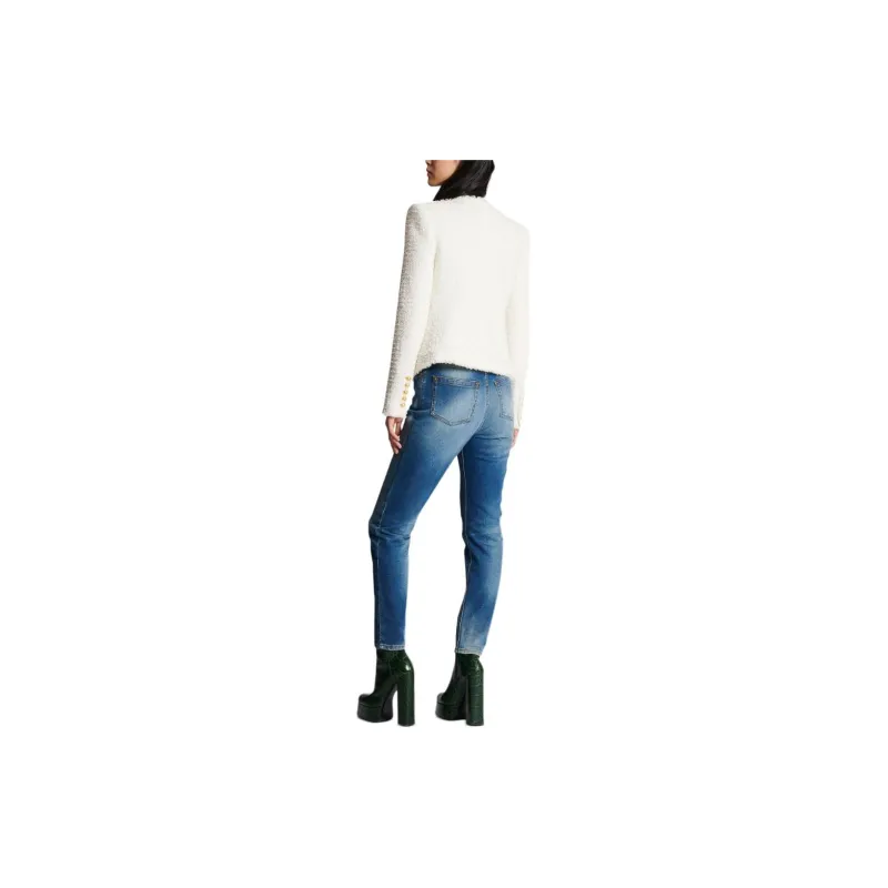 BALMAIN Cropped Tweed Jacket-2
