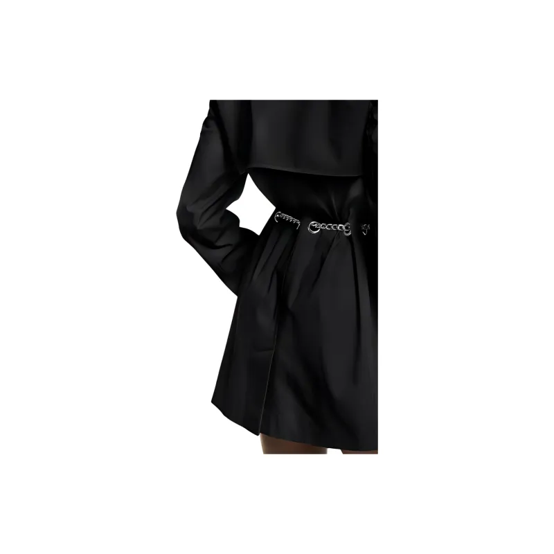 MICHAEL KORS Trench Coat Women's Black-5