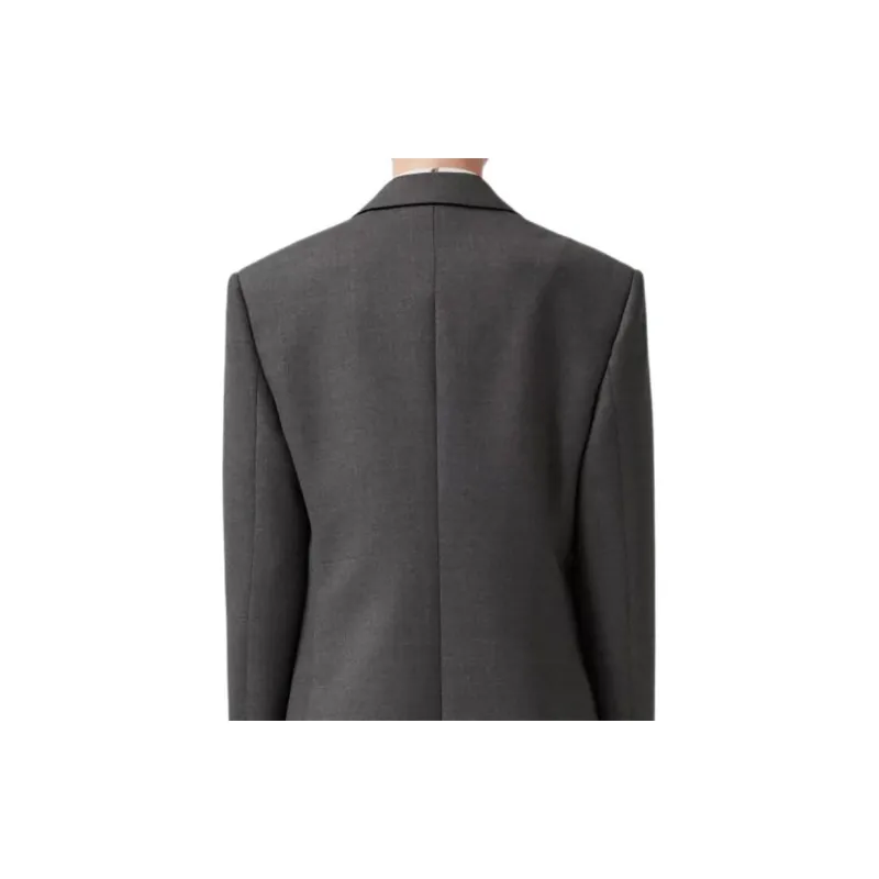 Burberry SS23 Business Suits Coats Women's Dark Heather Gray-5