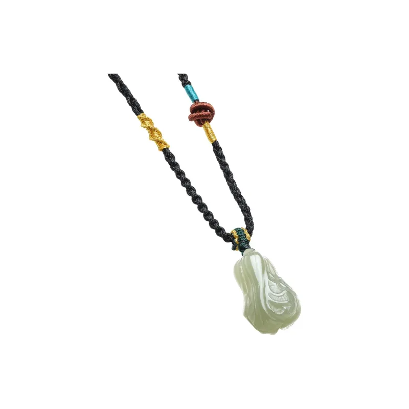 ZHOU LIU FU Pendants Green Jade Unisex-3